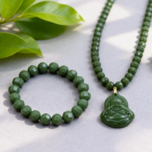 natural tourmaline healing bracelet & necklace set | neck pain relief