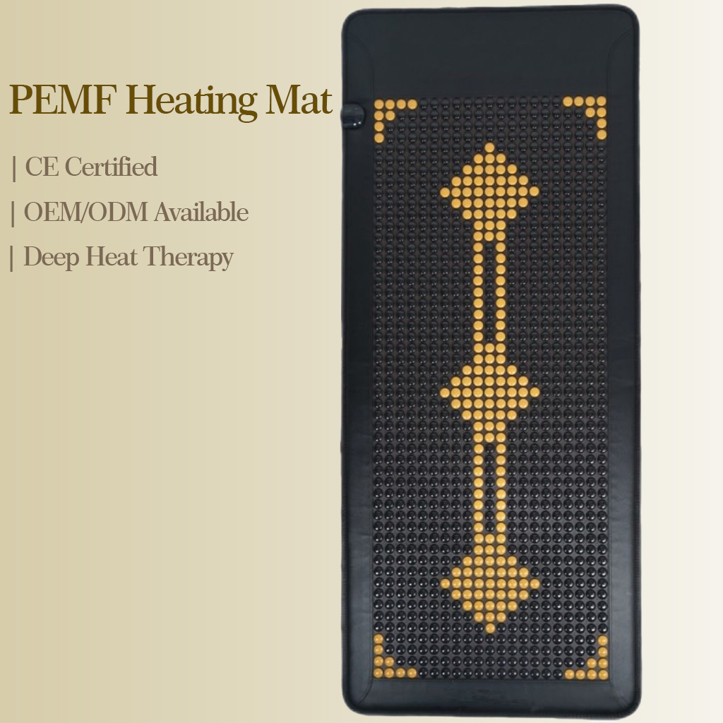 CE certified full-body PEMF heating mat with far-infrared therapy, designed for chronic pain relief and blood circulation. Professional OEM/ODM factory supply