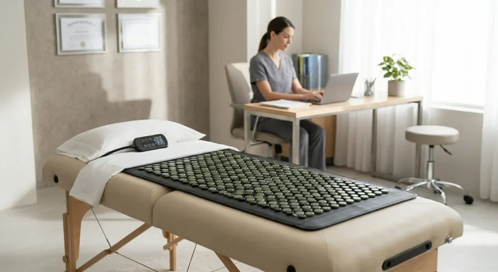 Professional jade and tourmaline infrared heating mat for physiotherapy clinics