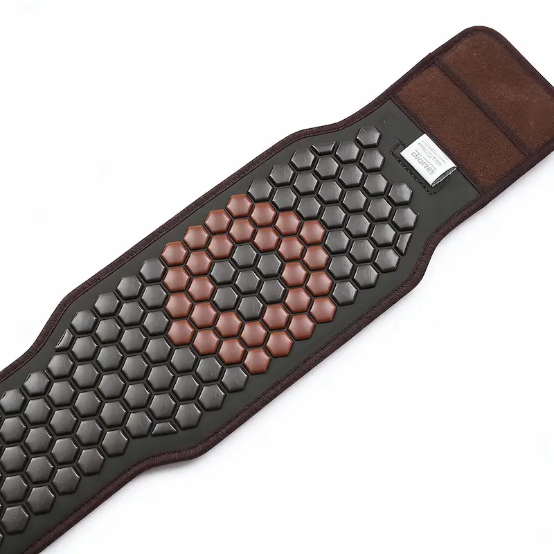 tourmaline stone heating belt lower back pain relief adjustable strap.webp
