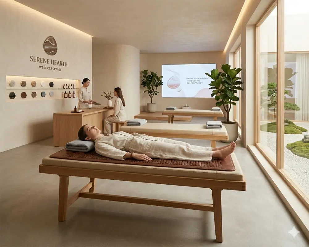 wellness center therapy bed jade stone mat relaxation far infrared 1.webp