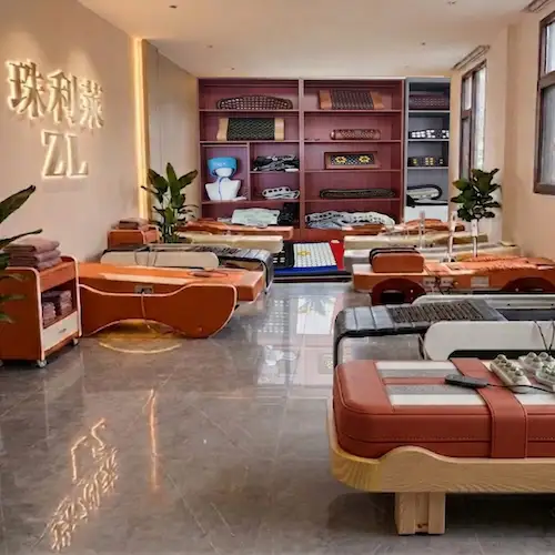 wellness therapy showroom jade heating mats far infrared beds wholesale.webp