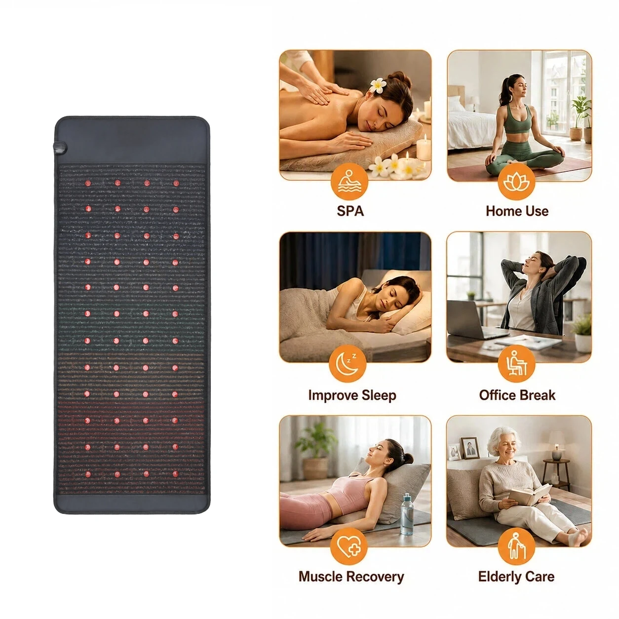 Tens Massager Chakra Crystal detail view and export packaging