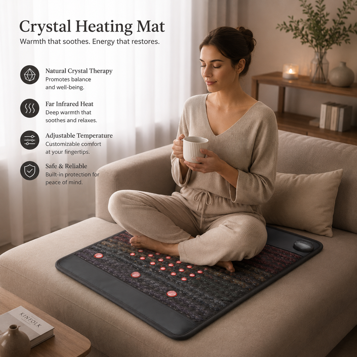 Pemf Mat Advanced Chakra front view for B2B buyers