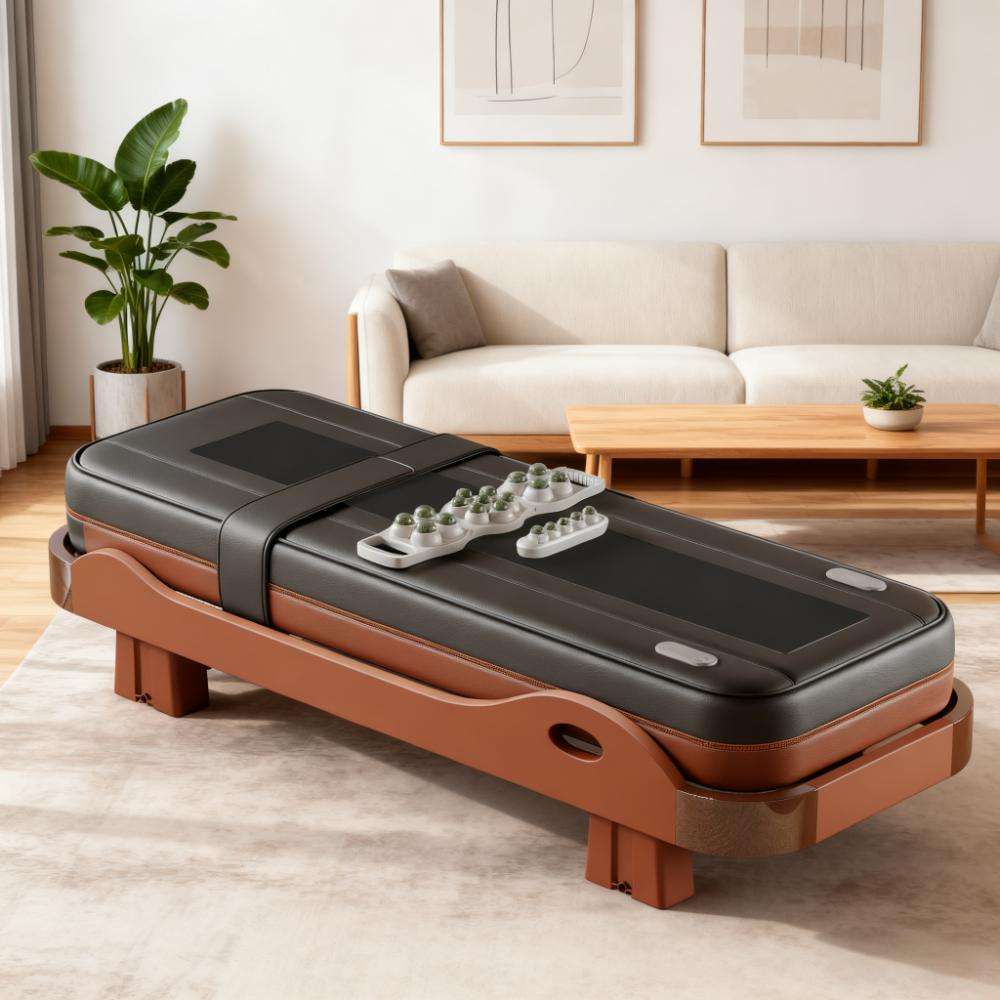 Massage Chair Pad Jade detail view and export packaging