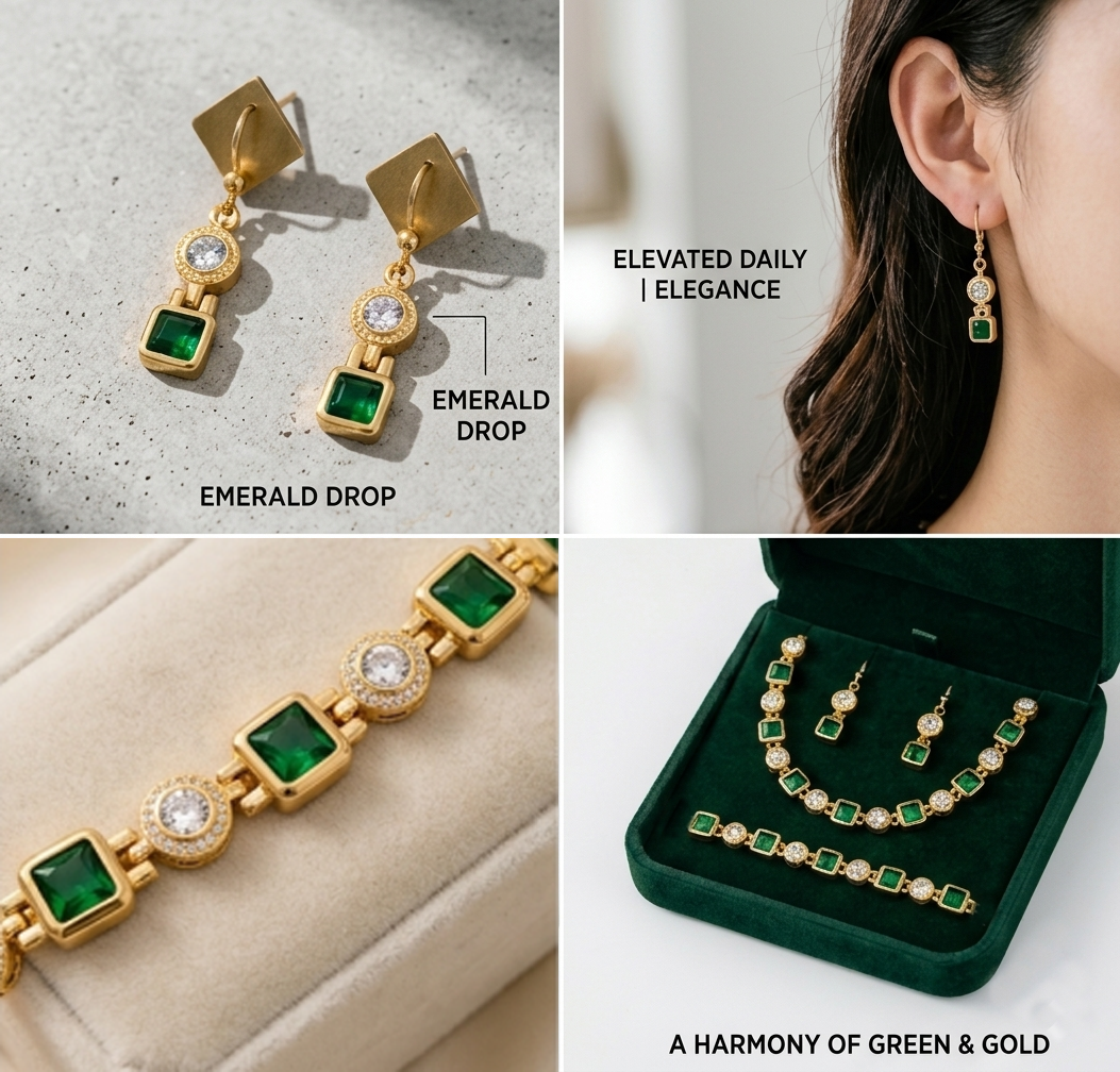 Tourmaline Bracelet Fashion Women detail view and export packaging