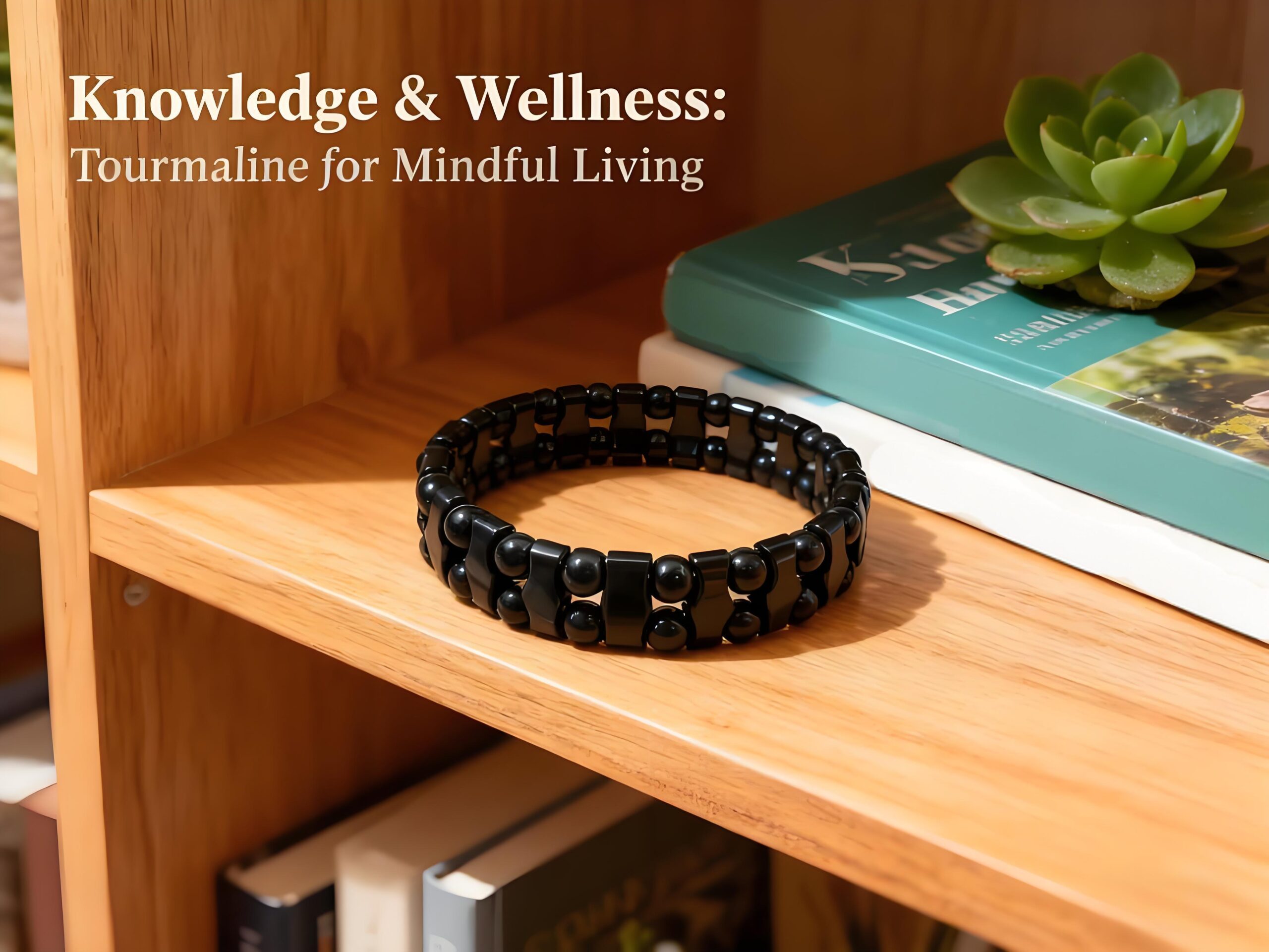 Tourmaline Bracelet Healing Jade front view for B2B buyers