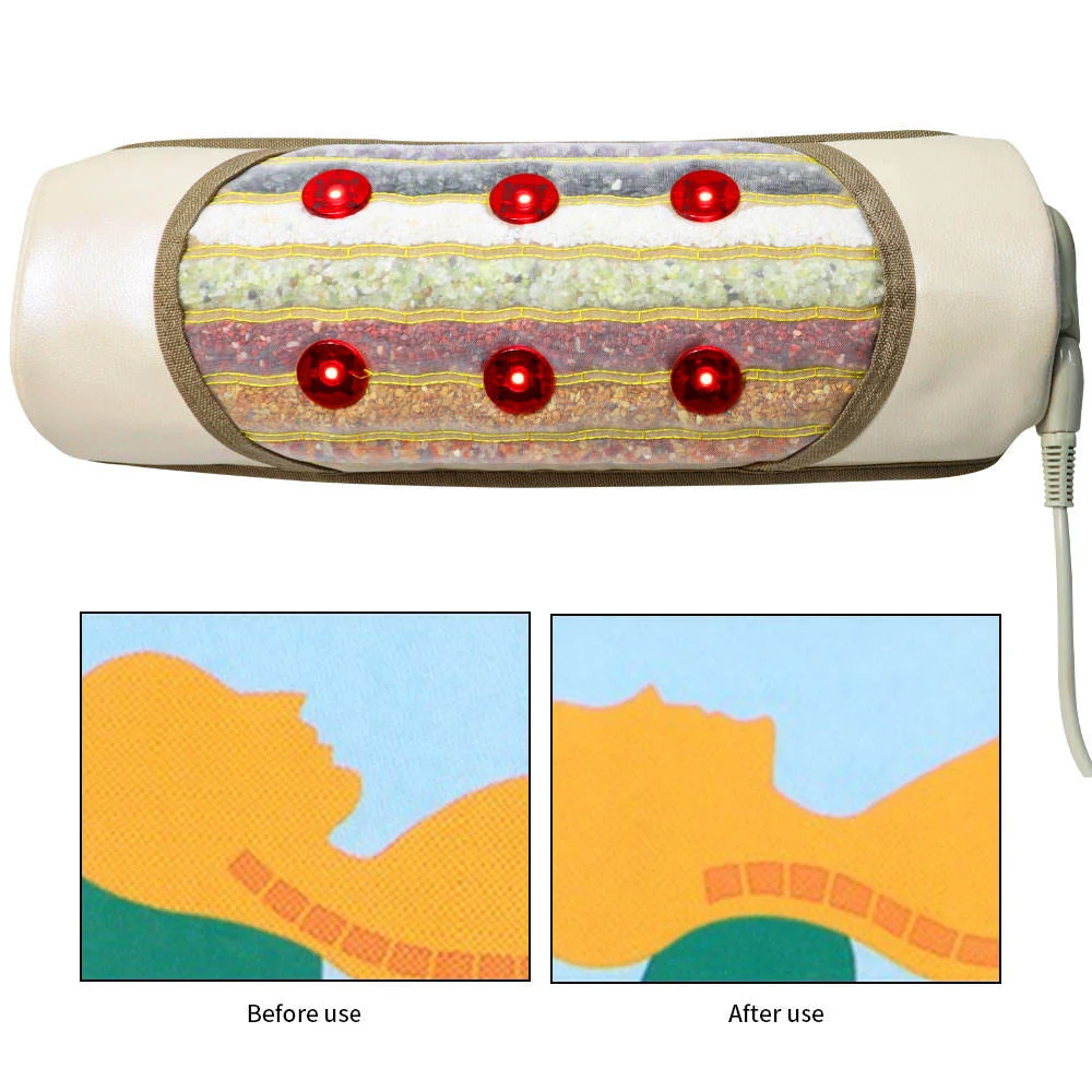 Neck Shoulder Massager Negative Ion Crystal detail view and export packaging