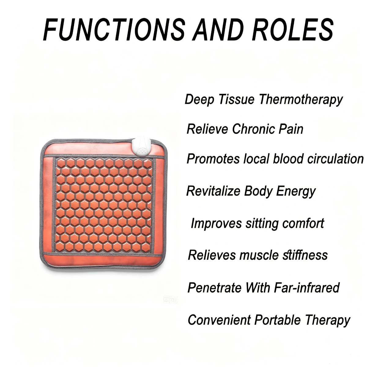 Pemf Mat Pain Relief Tourmaline front view for B2B buyers