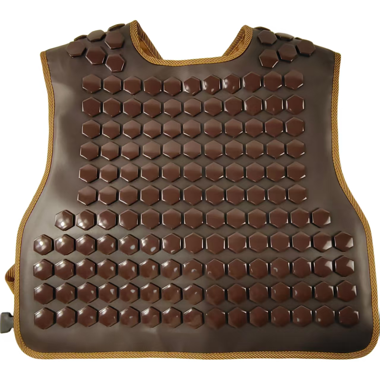 Heated Vest Shoulder detail view and export packaging