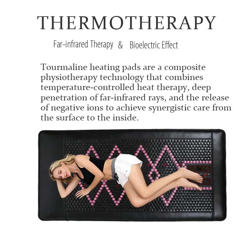 Tourmaline Mat Far Infrared Full Body front view for B2B buyers